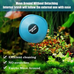 FAZCCMLY Magnetic Aquarium Glass Cleaner for Nano Fish Tank