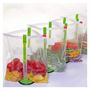 Dverrtuy Ziplock Bag Holder,Freezer Bag Holder Stand Adjustable Baggy Rack Stand For Filling Plastic Bag Holder Stand Meal Planning