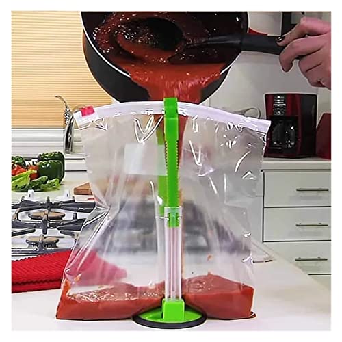 Dverrtuy Ziplock Bag Holder,Freezer Bag Holder Stand Adjustable Baggy Rack Stand For Filling Plastic Bag Holder Stand Meal Planning