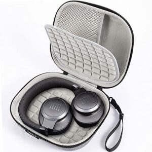 raiace hard storage case compatible with jbl tune 710bt/ jbl live 650btnc bluetooth headphone. (case only)-gray(gray lining)
