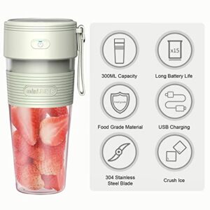 Portable Blender,Personal Blender for Shakes and Smoothies, Easy to clean,Travel Juicer Cup with Glass Cup and Straw, Crush Ice Mixer for Sports Travel and Outdoors,Contains a beautiful gift box