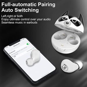 Instiwitt Cartoon Animation Game Wireless Earbuds, Bluetooth 5.1 Wireless Headset with Cute Wireless Charging Case Waterproof Stereo Headphones Noise Reduction in-Ear Built in Mic Sports Earphones