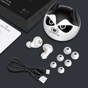 Instiwitt Cartoon Animation Game Wireless Earbuds, Bluetooth 5.1 Wireless Headset with Cute Wireless Charging Case Waterproof Stereo Headphones Noise Reduction in-Ear Built in Mic Sports Earphones