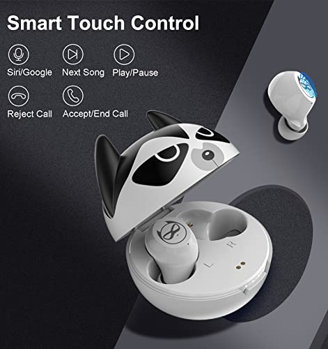 Instiwitt Cartoon Animation Game Wireless Earbuds, Bluetooth 5.1 Wireless Headset with Cute Wireless Charging Case Waterproof Stereo Headphones Noise Reduction in-Ear Built in Mic Sports Earphones