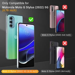 UniqueMe [2+2 Pack] Compatible for Motorola Moto G Stylus 5G [2022] Tempered Glass Screen Protector and Camera Lens Protector [HD Clear][Only Fit for 2022 Model][Not for 4G version]