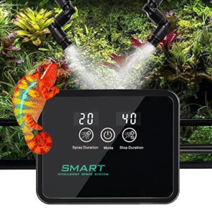 forkpie reptile mister automatic reptile humidifiers misting system reptile fogger humidifiers smart timing rainforest sprayer, timer misting system for reptiles amphibians breeding plants watering