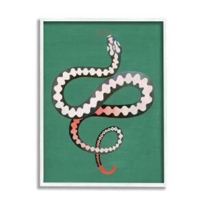 stupell industries flexible viper symbol snake reptile vivid portrait, design by grace popp