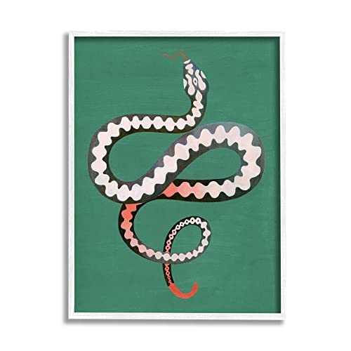 Stupell Industries Flexible Viper Symbol Snake Reptile Vivid Portrait, Design by Grace Popp