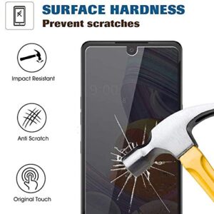 GLBLAUCK [2-Packs] Privacy Screen Protector for Motorola Moto G Pure, Anti-Spy 9H Hardness Tempered Glass Screen Protectors for Moto G Pure 2021