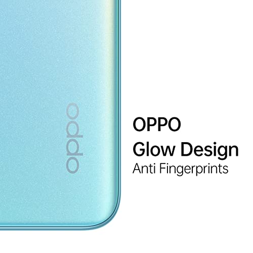 OPPO A76 Dual-Sim 128GB ROM + 4GB RAM (GSM only | No CDMA) Factory Unlocked 4G/LTE Smartphone (Glowing Blue) - International Version