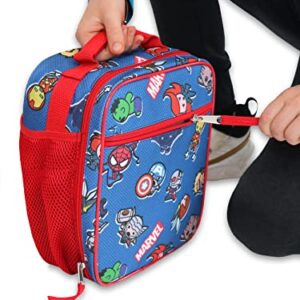 Marvel Kawaii Boys Girls Soft Insulated School Lunch Box (One Size, Multi)