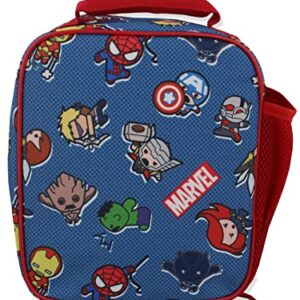 Marvel Kawaii Boys Girls Soft Insulated School Lunch Box (One Size, Multi)