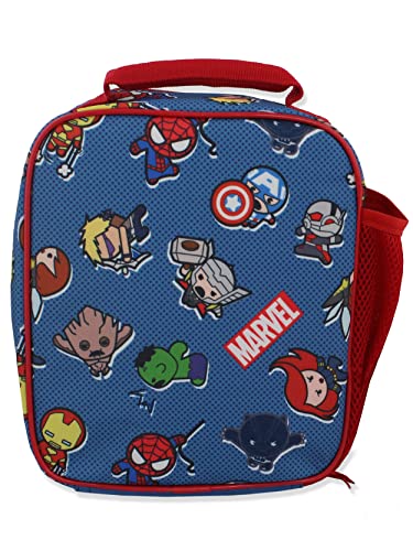 Marvel Kawaii Boys Girls Soft Insulated School Lunch Box (One Size, Multi)