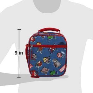 Marvel Kawaii Boys Girls Soft Insulated School Lunch Box (One Size, Multi)