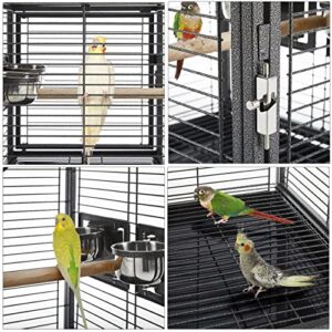 Yaheetech 25.5 inch Metal Bird Carrier Parakeet Travel Carrier w/Portable Handle and Seed Guard for Cockatiels Budgies Parrotlets Lovebirds