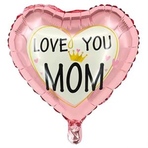 Meetall 41pcs Mother’s Day Decoration Set Happy Mother’s Day Banner Best Mum Ever Mum I Love You Balloons and Cake Toppers Creative Gift and Idea All in Party Supplies.