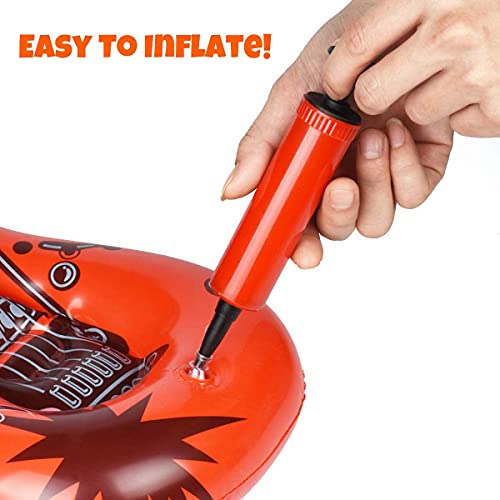 Pulchra Inflatable Instruments Set 22Pcs, Inflatable Guitar for Kids, Fun Musical Instruments Accessories Inflatable Props for Birthday Party Favors Decoration Photo Booth, with Air Pump