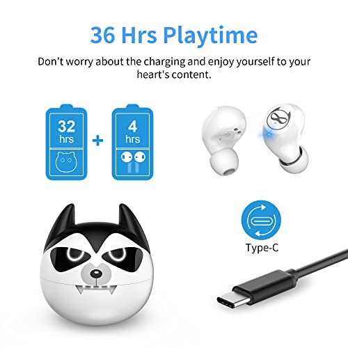 Togetface Wireless Earbuds Child Earbuds, Kids Wireless Earbuds Bluetooth Headphones with Microphone, IPX5 Waterproof, 30H Playtime, High-Fidelity Stereo Earphones for Sports and Work.