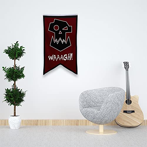 Bayyon Orks Banner Flag 30x50 Inch Man Cave Home Office Bed Room Decor (Red)