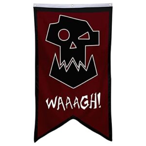 bayyon orks banner flag 30x50 inch man cave home office bed room decor (red)