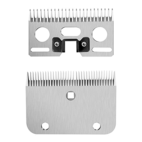 BEETRO 24 and 35 Teeth Horse Shears Replacement Blades, Professional Stainless Steel Clipper Blades for Horse Equine Goat Pony Cattle