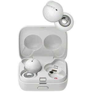 Sony WFL900/W LinkBuds Truly Wireless Earbuds Headphones w/Alexa Built-in (White) Bundle with Tech Smart USA Audio Entertainment Essentials Bundle and 1 YR CPS Enhanced Protection Pack