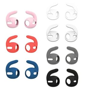 alxcd sport eartips hook compatible with airpods 3 earbuds 3rd gen 2021, anti slip anti lost silicone earbuds covers ear hook tips earhooks, compatible with airpods 3, 7 pairs 7 colors