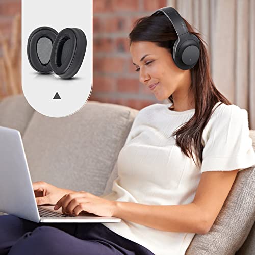 WH900N Earpads Replacement MDR-100ABN Ear Pads Cushion Earmuff Pads Compatible with WH-H900N 100ABN Wireless Noise ancelling Headphones. (Black)