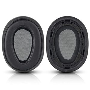wh900n earpads replacement mdr-100abn ear pads cushion earmuff pads compatible with wh-h900n 100abn wireless noise ancelling headphones. (black)