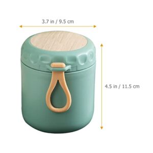 Containers with Lids Breakfast Cup Soup Cup with Lid Portable Leakproof Insulated Food Jar Lunch Container Vacuum Soup Flask for Hot Food ( Green ) Cereal Cup Travel Container