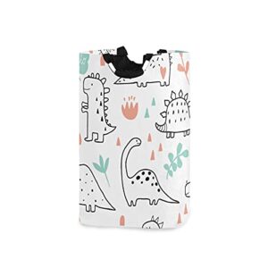xigua dinosaur laundry hamper with handle collapsible laundry basket freestanding clothes hamper storage basket for toys clothes organizer