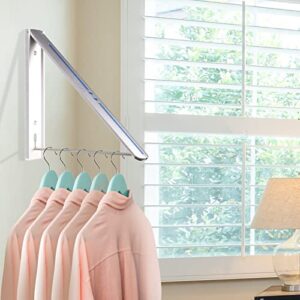 VMVN Clothes Drying Rack,Laundry Drying Rack Clothing Foldable,Clothes Hanging Organizer Hanger Rack,Wall Mounted Retractable Space Saving Dryer Rack