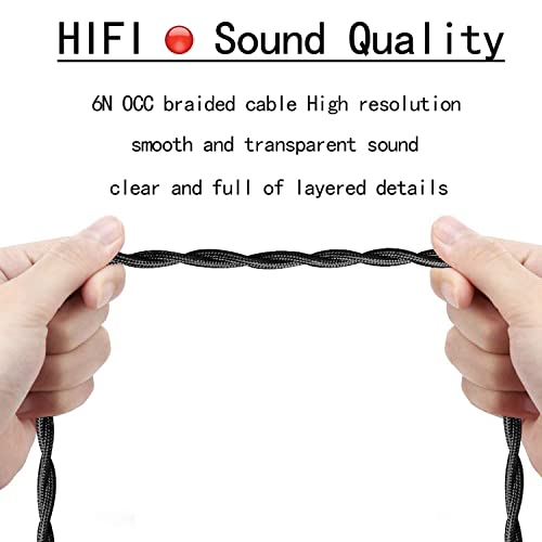 FAAEAL HE4XX Audio Replacement Cable,Compatible with Hifiman SUNDARA Ananda HE-350 HE1000 HE-400i(New Edition) HE560, 2.5mm 3.5mm 4.4mm 6.35mm 4PIN-XLR to Dual 3.5mm(4PIN-XLR)