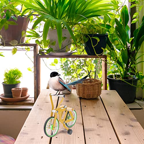 Zerodeko Bird Toys Bird Bicycle Training Toys Mini Bike Parrot Play Toy Bird Intelligence Training Toy Bird Foot Toy Exercising Toy Educational Toy for Parakeet Macaws Conures Conure Toys