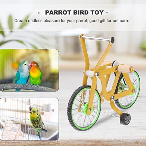 Zerodeko Bird Toys Bird Bicycle Training Toys Mini Bike Parrot Play Toy Bird Intelligence Training Toy Bird Foot Toy Exercising Toy Educational Toy for Parakeet Macaws Conures Conure Toys