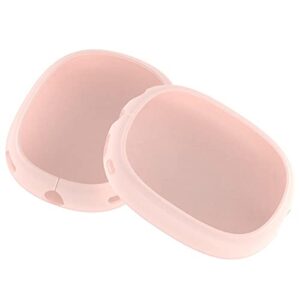 replacement soft silicone earpads ear pads cushions protectors cover case accessories compatible with apple airpods max headphones (pink)