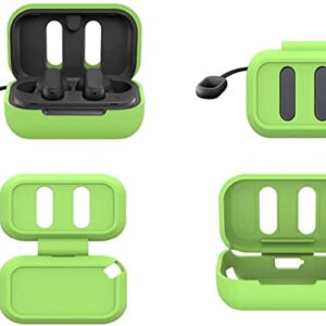 Silicone Case Replacement for Skullcandy Dime True Wireless Earbuds, Silicone Protective Skin Sleeve Accessory (Glow Green)