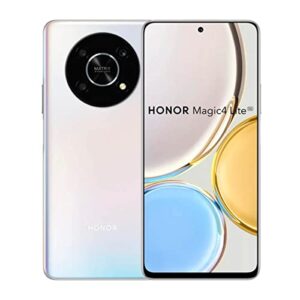 honor magic4 lite 5g dual-sim 128gb rom + 6gb ram (gsm only | no cdma) factory unlocked 5g smartphone (titanium silver) - international version…