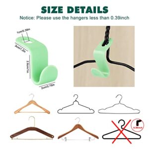 DIGHEIGG Clothes Hanger Space Saver Connector Hooks 100 Pack, Closet Organizer Space Saving Hangers for Clothes, Space Triangles for Hangers As Seen on Tv