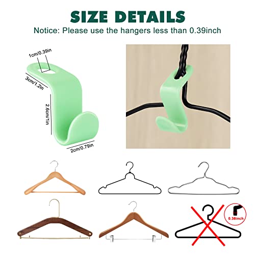 DIGHEIGG Clothes Hanger Space Saver Connector Hooks 100 Pack, Closet Organizer Space Saving Hangers for Clothes, Space Triangles for Hangers As Seen on Tv