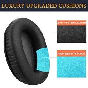 SOULWIT Replacement Ear Pads Cushions for Sony WH-CH700N (WHCH700N) & MDR-ZX780 (ZX780DC)/MDR-ZX770 (ZX770BN ZX770BT), Earpads for MDR-10R (10RNC 10RBT) Over-Ear Headphones (Black)