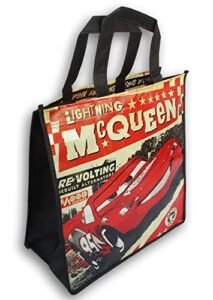 style solutions cars lightning mcqueen classic style reusable tote bag for gift bag, shopping, travel - 12.5 x 13 inch, medium