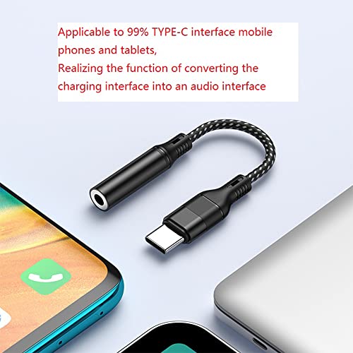 navor USB C to 3.5mm Headphone Jack Adapter Cable, Type C to Aux Audio Dongle Converter Adapter Compatible with Samsung Galaxy S22 S21 S20, Google Pixel 5, iPad Pro and More