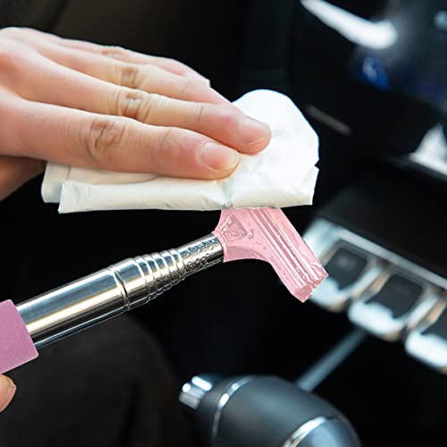 Multifunctional Retractable Portable Wiper for Cleaning Car Rearview Mirror Window Cleaner Suitable for All Kinds of Glass Cleaning in Cars,House, Gas Stations, Office(2PCS )