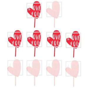bride gifts 10pcs heart wedding valentines day party decorations red wedding decorations