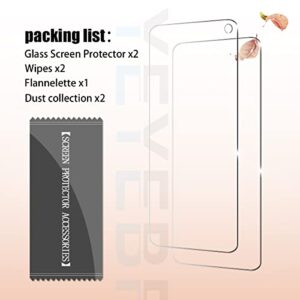 Galaxy S10e Screen Protector By YEYEBF, [2 Pack] HD-Clear Tempered Glass Screen Protector [Bubble-Free][3D Glass][9H Hardness][Case-Friendly] Screen Protector Glass For Samsung Galaxy S10e