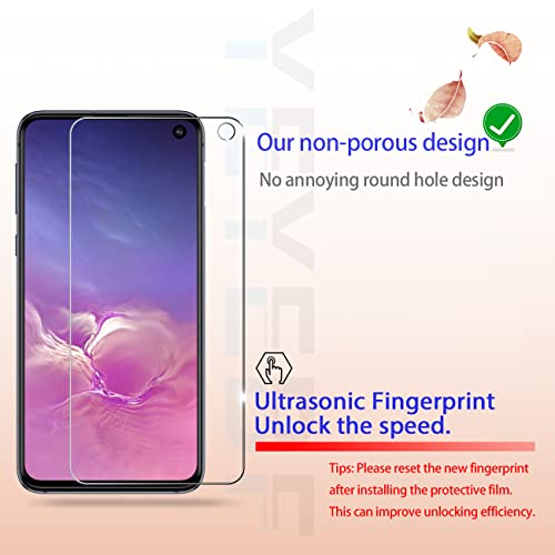 Galaxy S10e Screen Protector By YEYEBF, [2 Pack] HD-Clear Tempered Glass Screen Protector [Bubble-Free][3D Glass][9H Hardness][Case-Friendly] Screen Protector Glass For Samsung Galaxy S10e