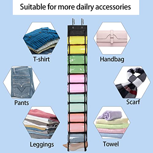 Wakult Legging Organizer - Hanging Closet Organizers and Storage for Clothes - 24 Compartments Jeans Organizer for Closet Wakult-storage bag Wakult-storage bag