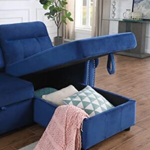 Lilola Home Ashton Sectional, Blue