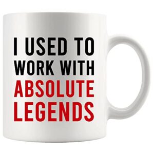 panvola i used to work with absolute legend coworker retirement new job goodbye workplace office colleague coffee mug 11 oz